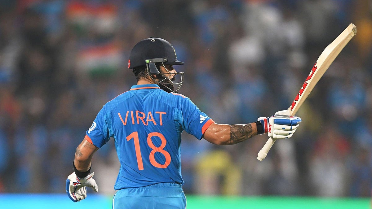 Virat Kohli is on the brink of achieving more milestones (photo: @hindisarthi/X)