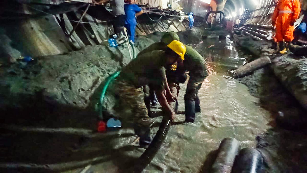 Telangana tunnel collapse: Damaged conveyor belt made operational