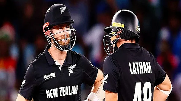 Power centre: Kane Williamson (left) and Tom Latham