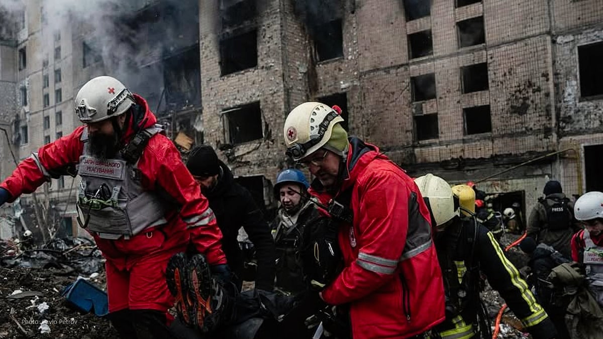 File photo of rescue workers in Ukraine (photo: @MFA_Ukraine/X)