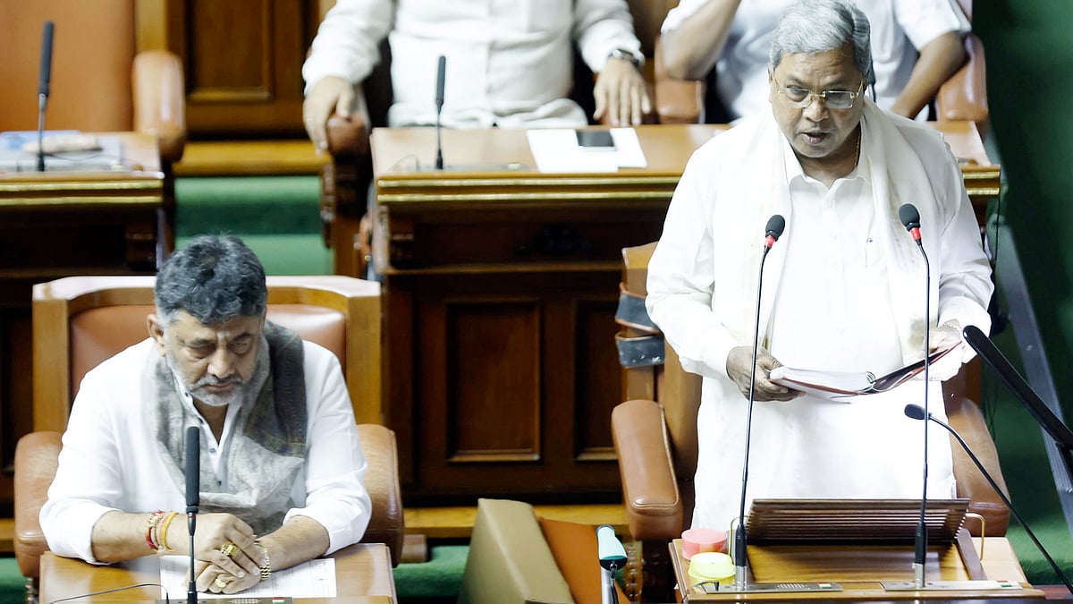 Siddaramaiah presents budget in Bengaluru on 7 March (photo: PTI)