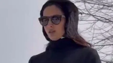 A model from the controversial Gulmarg fashion show  