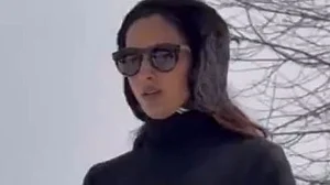 A model from the controversial Gulmarg fashion show