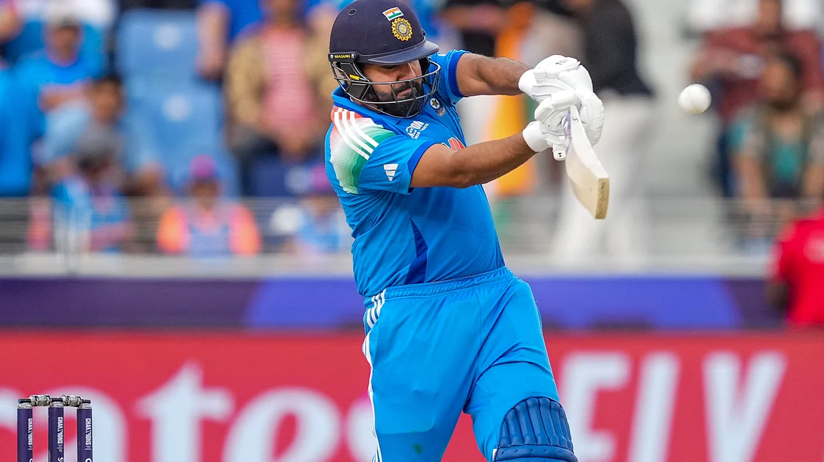 Rohit Sharma in action during ICC Champions Trophy 2025 in Dubai on 9 March (photo: PTI)