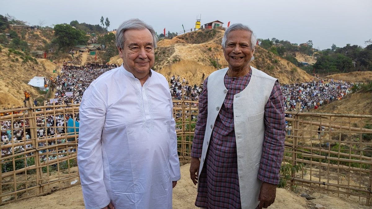 Guterres, Yunus discuss Bangladesh’s domestic issues, Rohingya situation