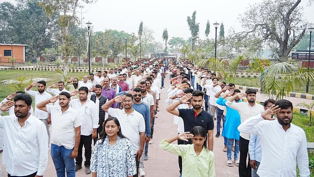 Youth participate in rally in Patna on 16 March (photo: akhileshPdsingh/X)
