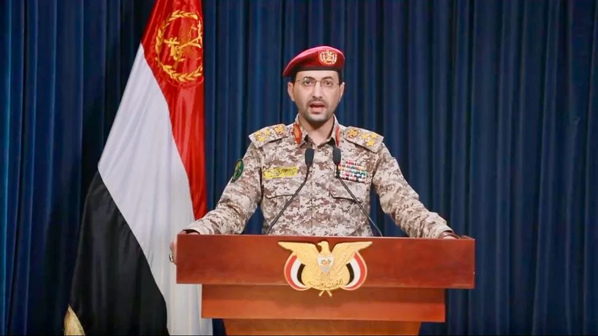 Houthi military spokesperson Yahya Sarea