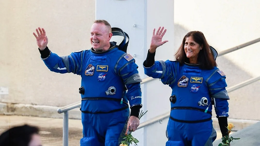 Butch Wilmore and Sunita Williams (file photo)