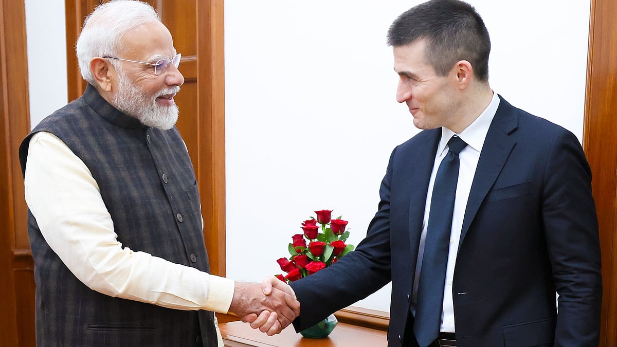 Narendra Modi with Lex Fridman on 16 March (photo: PTI)