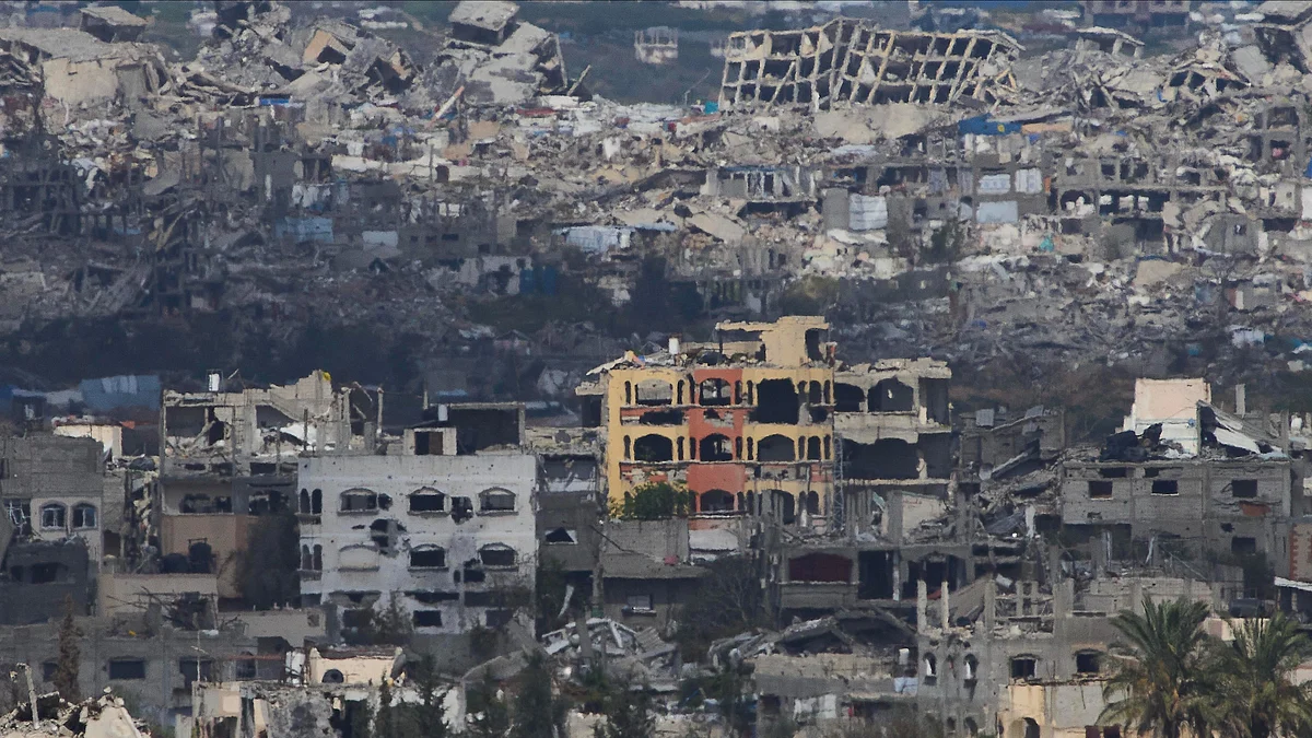 Bombarded Gaza after 18 March 2025 assault by Israel, blowing up the ceasefire (photo: AP/PTI)