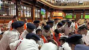 Karnataka: 18 BJP MLAs suspended for 6 months for 'disrespecting' assembly speaker