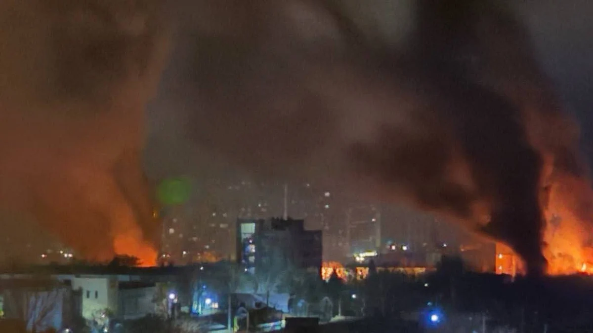 A view of Odesa during the Russian attacks (photo: @pepel_klaasa/)