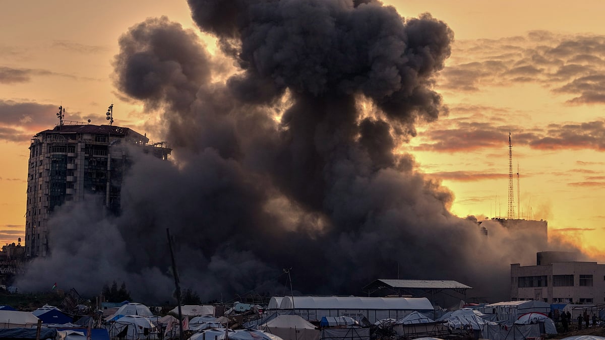 Israeli airstrike in Gaza City on 22 March (photo: AP/PTI)