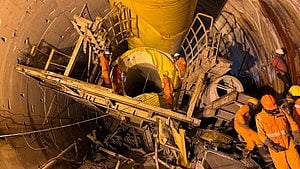 Telangana tunnel tragedy: Rescue teams find traces of human remains