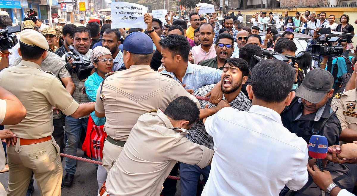 Assam journalist’s arrest triggers protests against police highhandedness