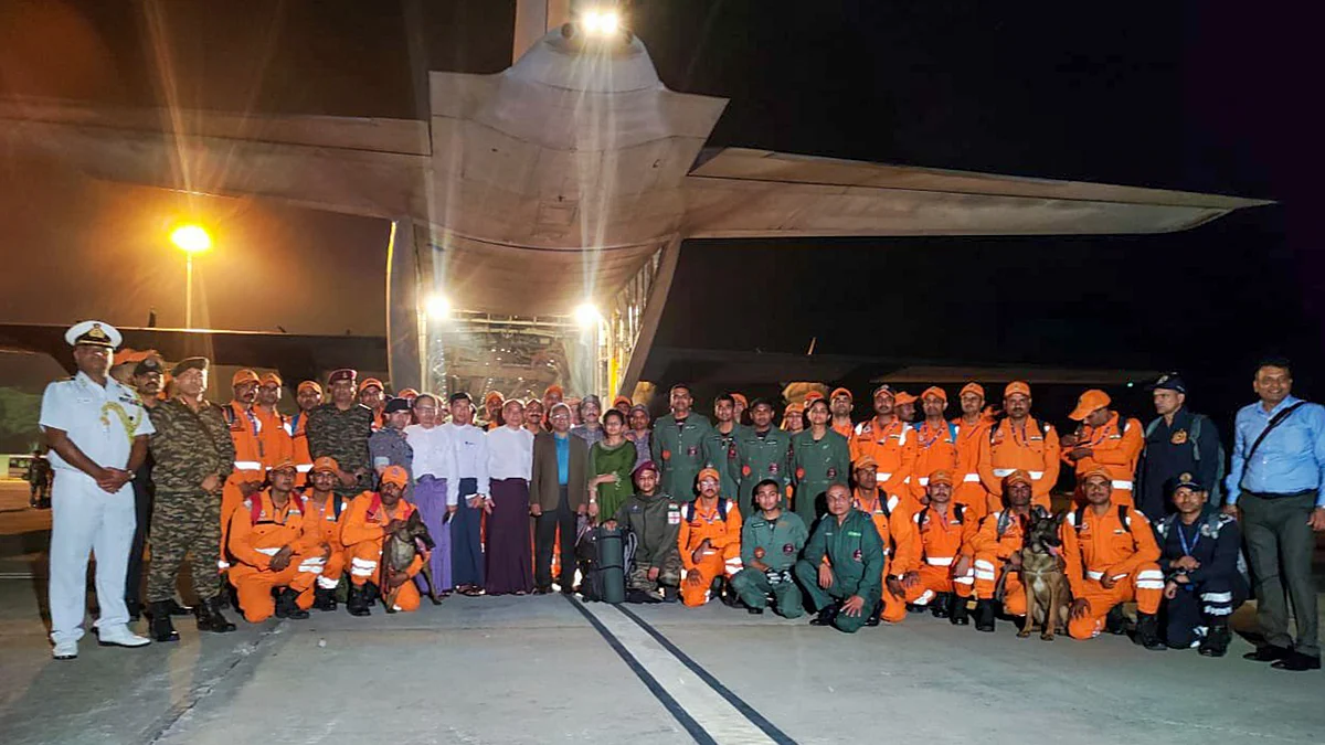 As Myanmar reels from death and destruction India delivered 15 tonnes of essential materials