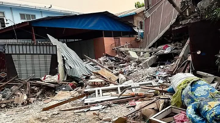 A snapshot of the destruction Myanmar (photo: @PJMLand_Myanmar/X)