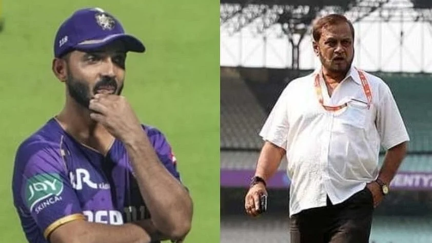 Will Eden curator Sujan Mukherjee (R) bias the pitch in favour of KKR captain Ajinkya Rahane (L)?