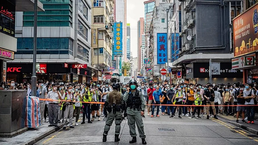 File photo of Hong Kong protests