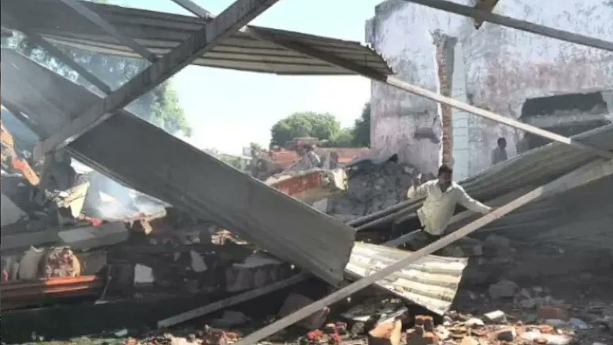 The collapsed building was meant to store firecrackers