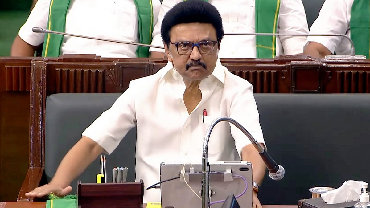 Tamil Nadu CM M.K. Stalin in Chennai on 15 March (photo: PTI)