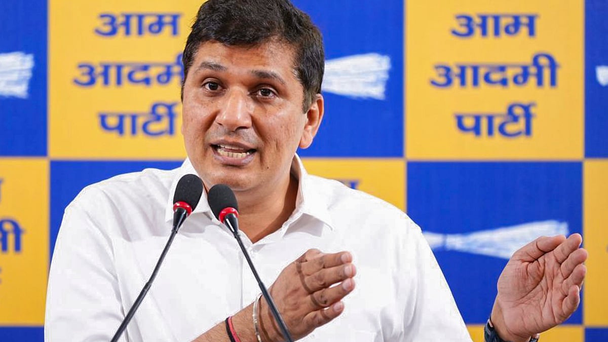 File photo of AAP leader Saurabh Bharadwaj (photo: PTI)