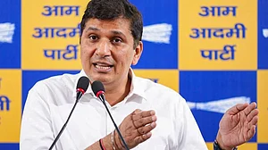 File photo of AAP leader Saurabh Bharadwaj (photo: PTI)