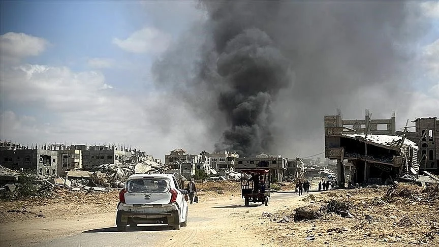 Israeli airstrikes in Gaza Strip (photo: IANS)
