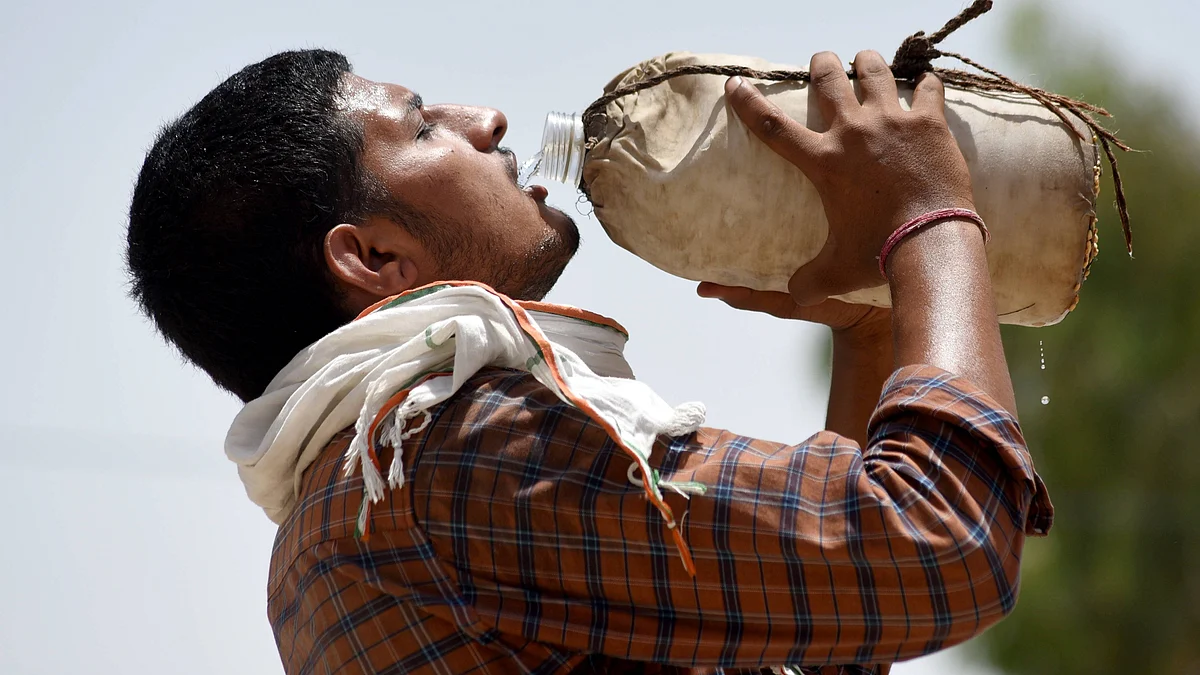 In high temperatures, excessive sweating can impair blood flow to the brain (photo: PTI)