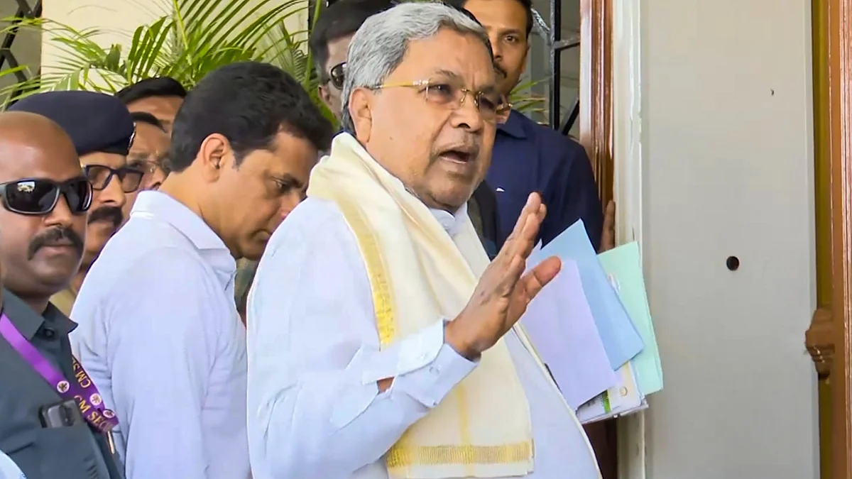 Siddaramaiah in Bengaluru on 21 April (photo: PTI)
