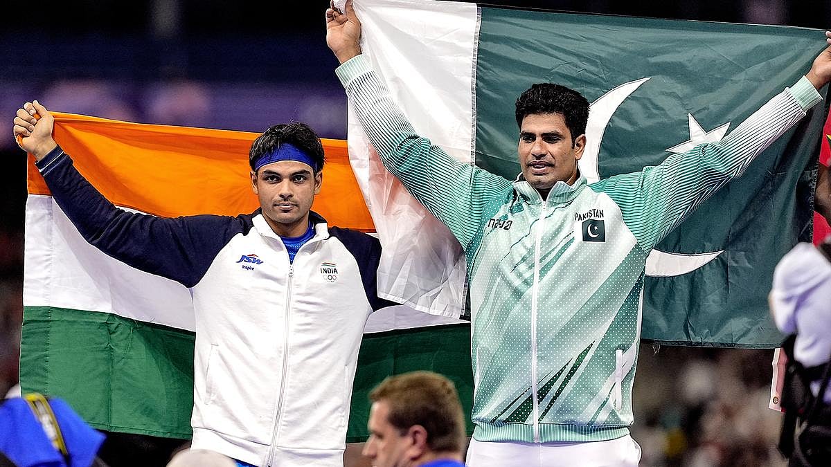 Pakistan's Arshad Nadeem had beaten Neeraj Chopra to silver in Tokyo Olympics (NH file photo)