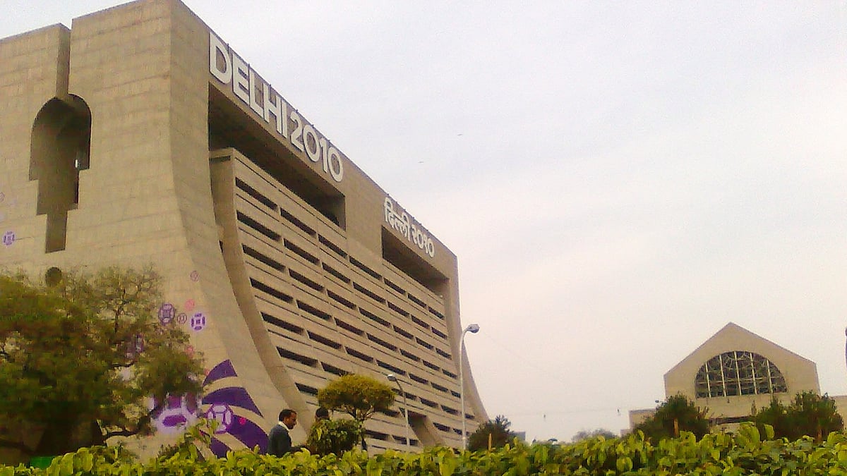 The main building of the 2010 Commonwealth Games organising committee