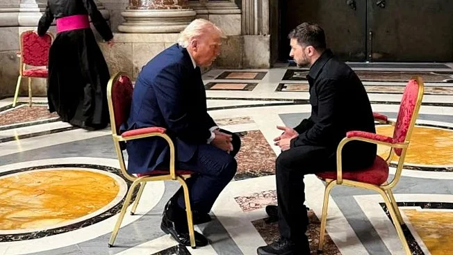 Donald Trump meets Volodymyr Zelenskyy (photo: IANS)
