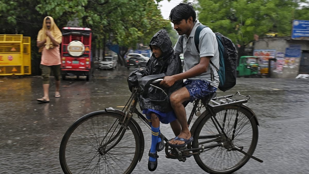IN PHOTOS: Delhi residents wake up to a rainy morning