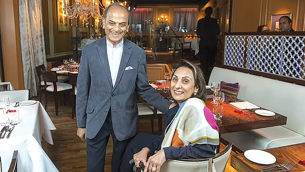 Ranjit Mathrani and Namita Panjabi, owners of Veeraswamy restaurant