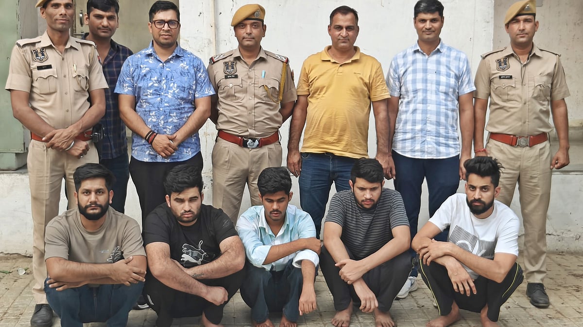 he accused in police custody in Jaipur (photo: IANS)