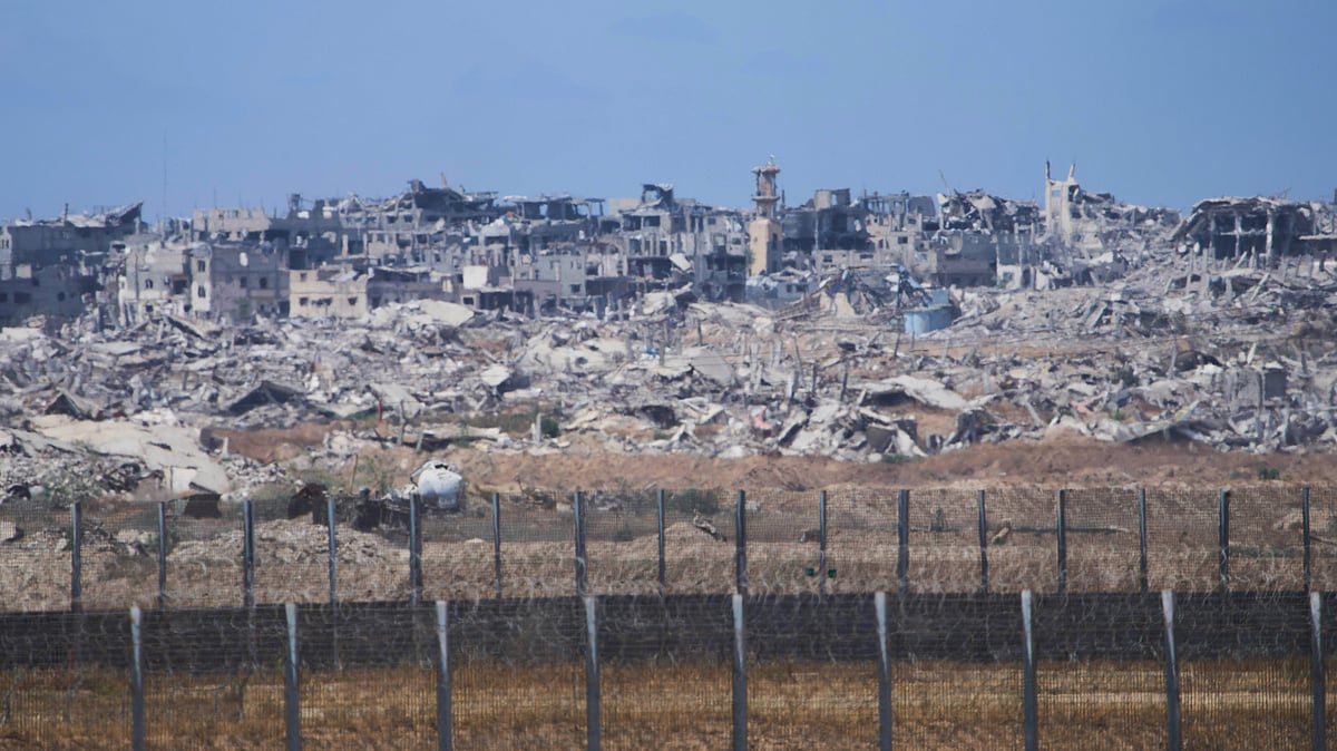 Destroyed buildings in Gaza Strip on 4 May (photo: AP/PTI)