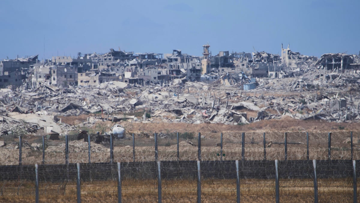Destroyed buildings in Gaza Strip on 4 May (photo: AP/PTI)
