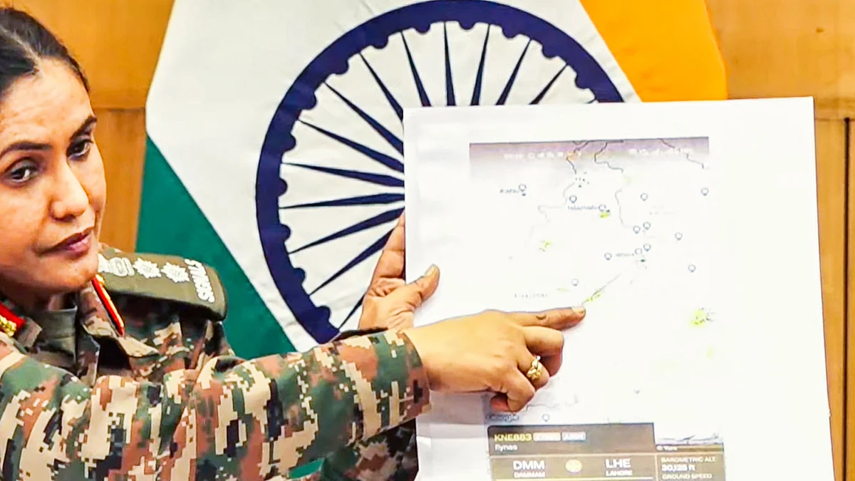 Col Sofiya Qureshi at an Operation Sindoor briefing (file photo)