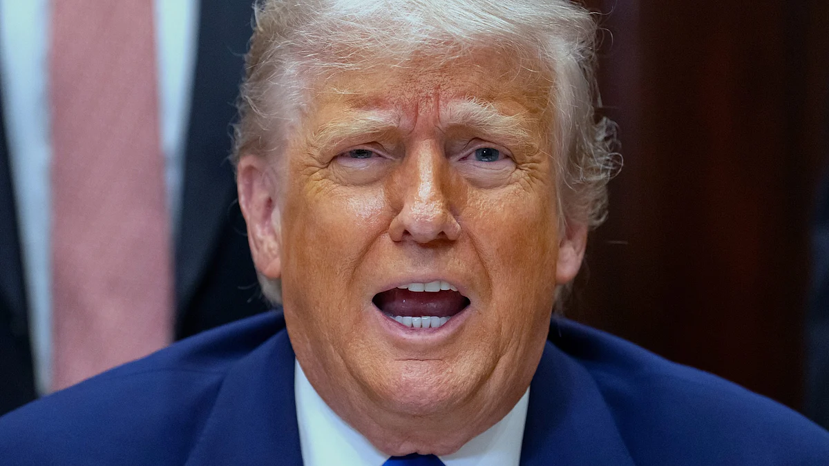 Donald Trump speaks during a press meet in White House on 12 May (photo: AP/PTI)
