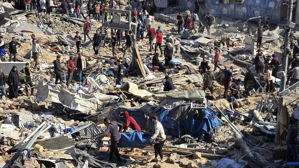 Refugee camp in Gaza