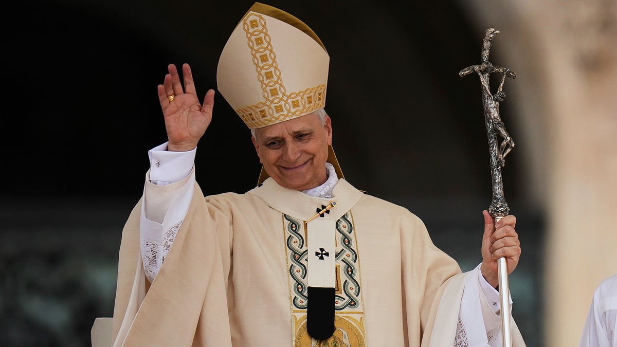 Pope Leo XIV holds Mass in St. Peter's Square on 18 May (photo: AP/PTI)