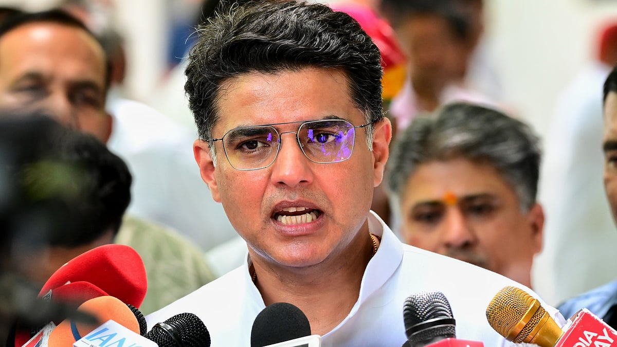 Congress leader Sachin Pilot in Jaipur on 14 May (photo: PTI)