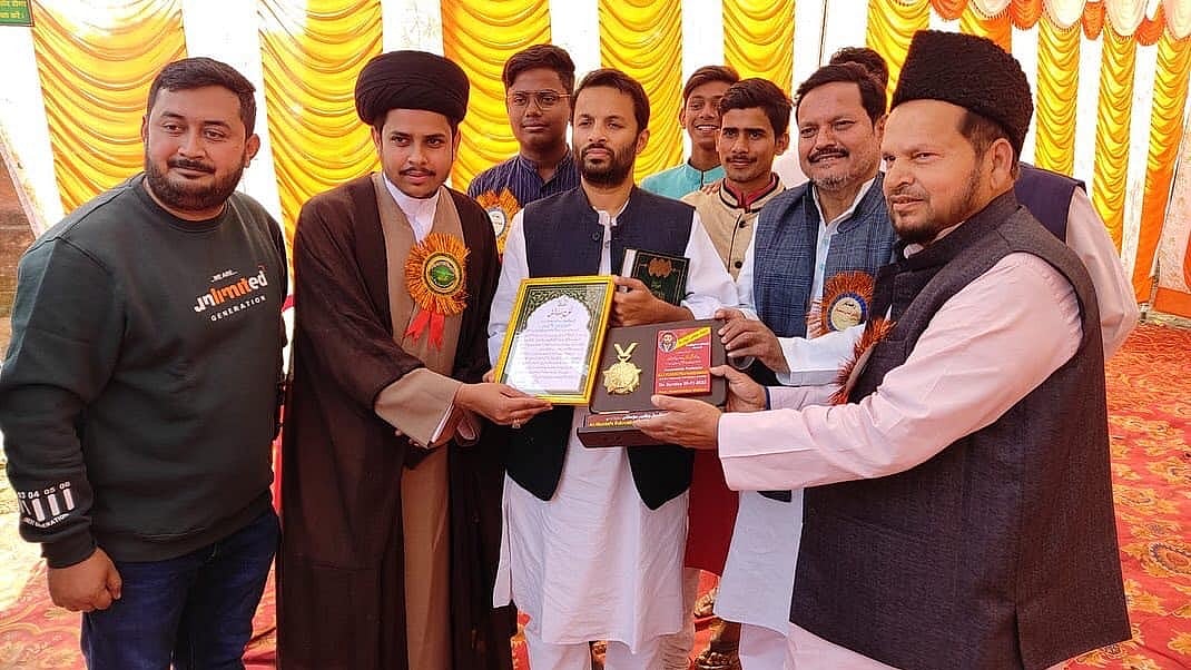 Prof Ali Khan Mahmudabad was felicitated for his work not very long ago