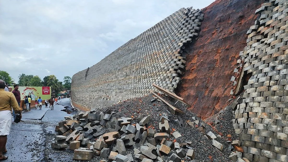 Damage caused by heavy rains in Kerala