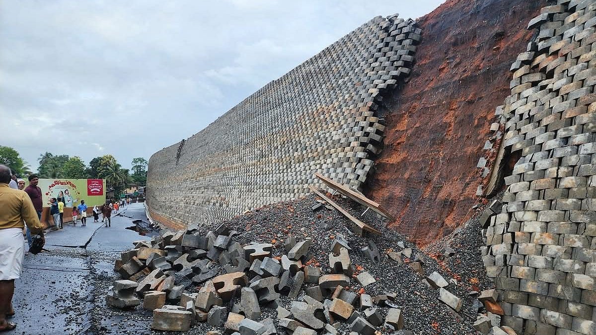 Damage caused by heavy rains in Kerala