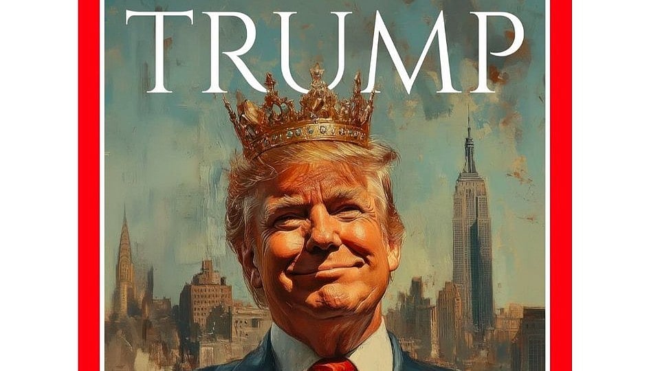 From the White House's social account, the man who would be King Trump