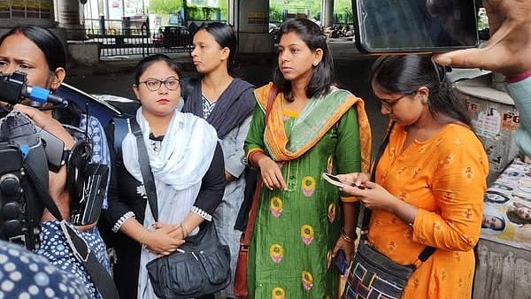 Teachers protest in Kolkata (photo: IANS)