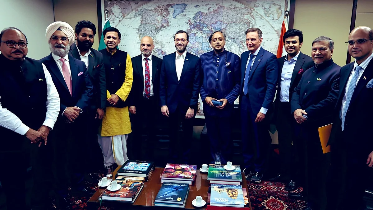 Tharoor and other Indian MPs in Brazil