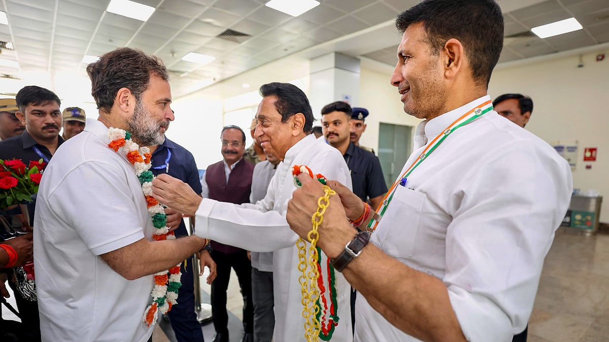 Rahul Gandhi in Madhya Pradesh, meeting senior Congress leaders